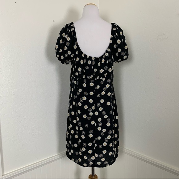 BP Floral Ditsy Tie Front Mini Sundress Dress Daisy Retro XL Sun Dress - Picture 7 of 14